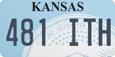 KS license plate 481ITH