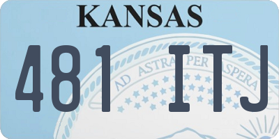 KS license plate 481ITJ