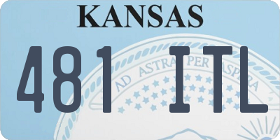 KS license plate 481ITL