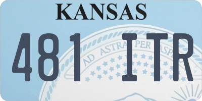 KS license plate 481ITR