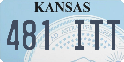 KS license plate 481ITT