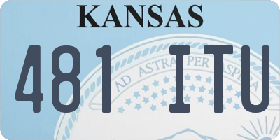KS license plate 481ITU