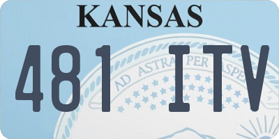 KS license plate 481ITV