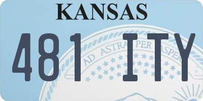 KS license plate 481ITY