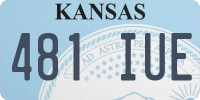 KS license plate 481IUE