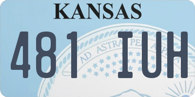 KS license plate 481IUH