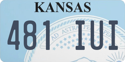 KS license plate 481IUI