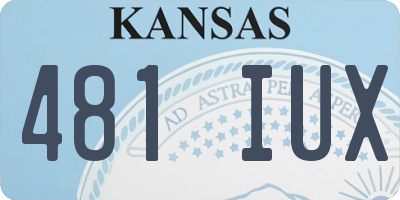 KS license plate 481IUX