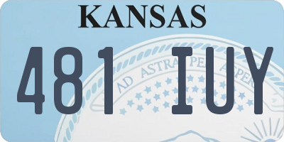 KS license plate 481IUY