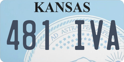 KS license plate 481IVA