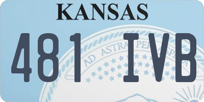 KS license plate 481IVB