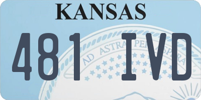 KS license plate 481IVD