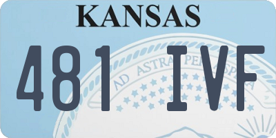 KS license plate 481IVF