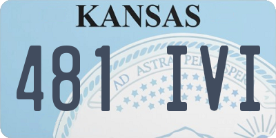 KS license plate 481IVI