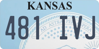 KS license plate 481IVJ