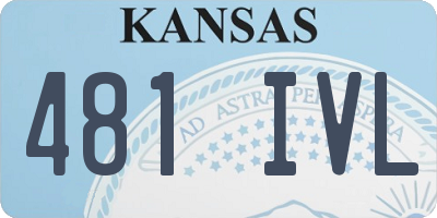 KS license plate 481IVL
