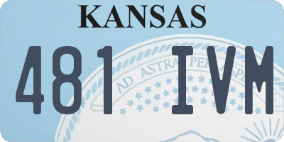KS license plate 481IVM