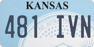 KS license plate 481IVN