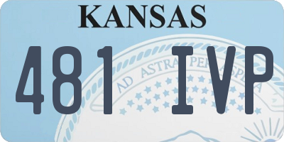 KS license plate 481IVP