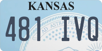 KS license plate 481IVQ