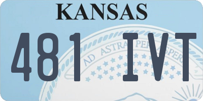 KS license plate 481IVT