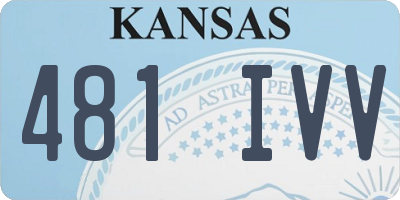 KS license plate 481IVV