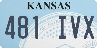 KS license plate 481IVX