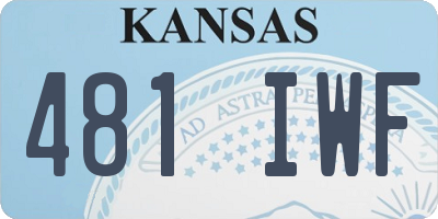 KS license plate 481IWF