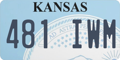 KS license plate 481IWM