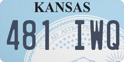 KS license plate 481IWQ