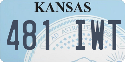 KS license plate 481IWT