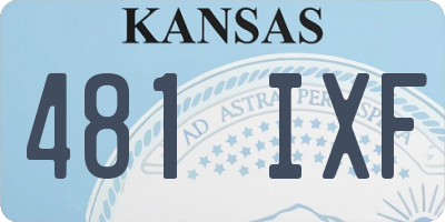 KS license plate 481IXF