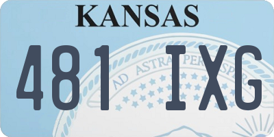 KS license plate 481IXG