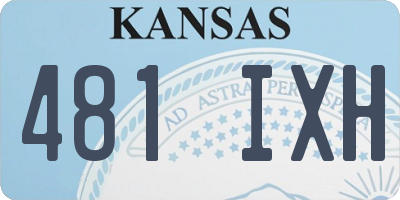 KS license plate 481IXH