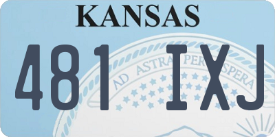 KS license plate 481IXJ