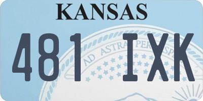 KS license plate 481IXK
