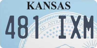 KS license plate 481IXM