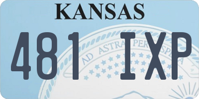KS license plate 481IXP