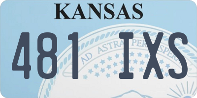 KS license plate 481IXS