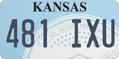 KS license plate 481IXU