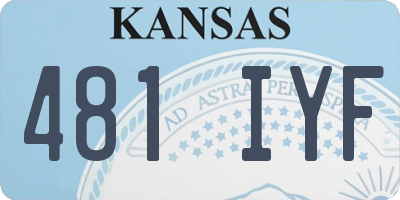 KS license plate 481IYF