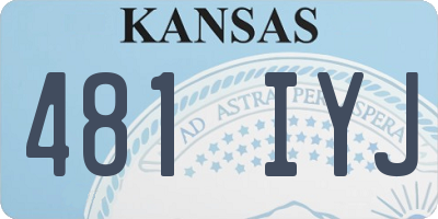 KS license plate 481IYJ