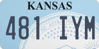 KS license plate 481IYM