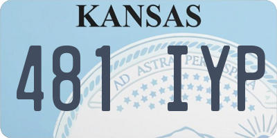 KS license plate 481IYP