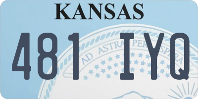 KS license plate 481IYQ