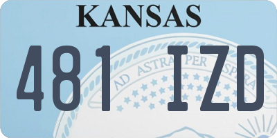 KS license plate 481IZD