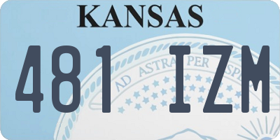 KS license plate 481IZM