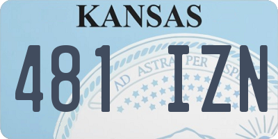 KS license plate 481IZN