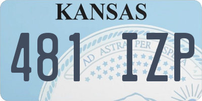 KS license plate 481IZP