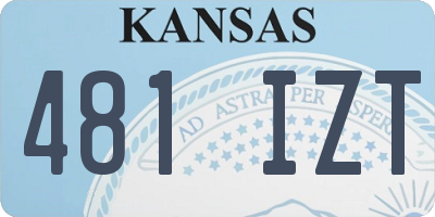 KS license plate 481IZT